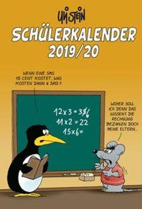 Uli Stein: Uli Stein Schülerkalender 2019/2020 Spiralbindung, Diverse