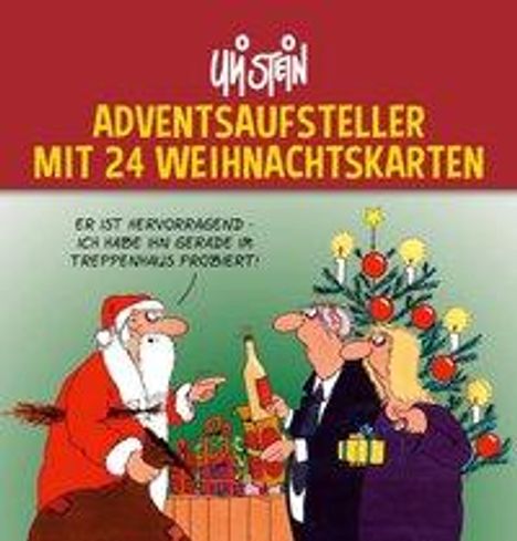 Uli Stein: Uli Stein Adventsaufsteller mit 24 Weihnachtskarten, Diverse