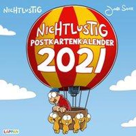 Joscha Sauer: Sauer, J: Nichtlustig Postkartenkalender 2021, Kalender