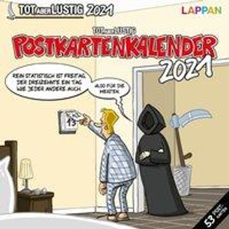 Michael Holtschulte: Holtschulte, M: Tot, aber lustig! Postkartenkalender 2021, Kalender
