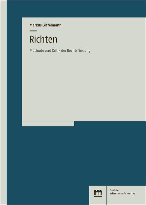 Markus Löffelmann: Richten, Buch