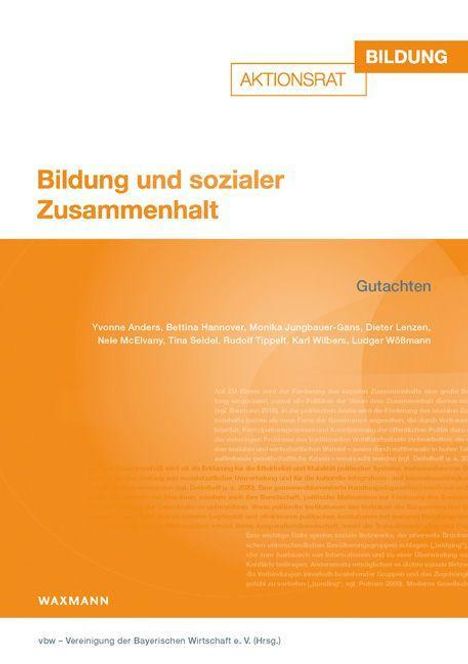 Bildung und sozialer Zusammenhalt, Buch