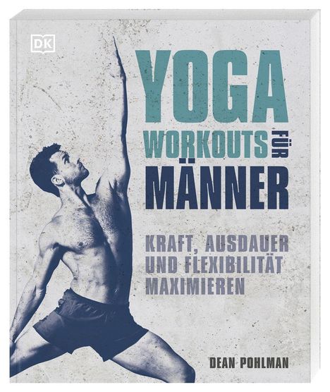 "Yoga Workouts für Männer: Kraft, Ausdauer und Flexibilität maximieren." Ein Mann in Yoga-Positur.
