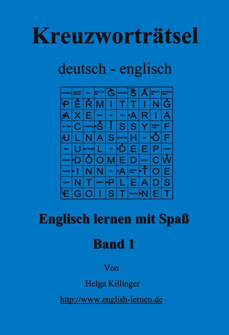 Helga Killinger: Englisch lernen mit Spaß. Kreuzworträtsel deutsch-englisch, Buch