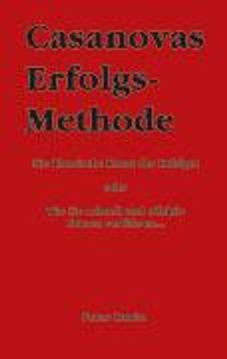 Franc Masón: Casanovas Erfolgs-Methode, Buch