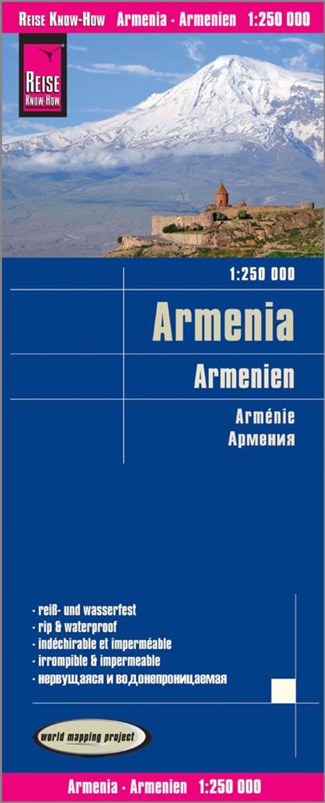 Reise Know-How Landkarte Armenien / Armenia (1:250.000), Karten