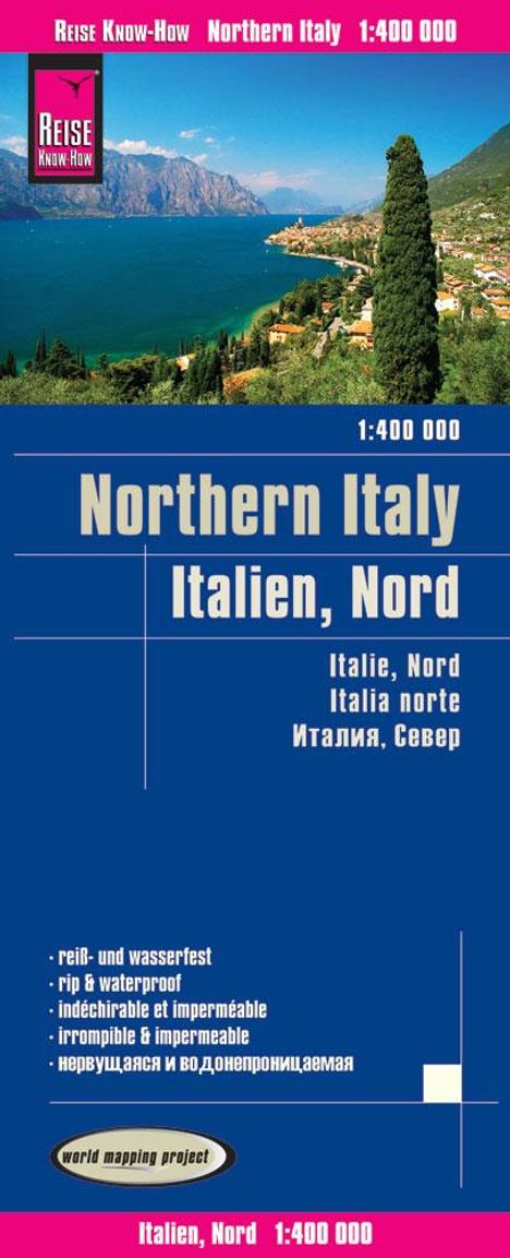 Reise Know-How Landkarte Italien, Nord / Northern Italy 1:400.000, Karten