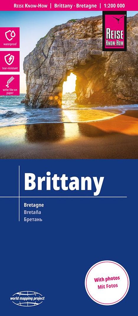Reise Know-How Landkarte Bretagne / Brittany (1:200.000), Karten