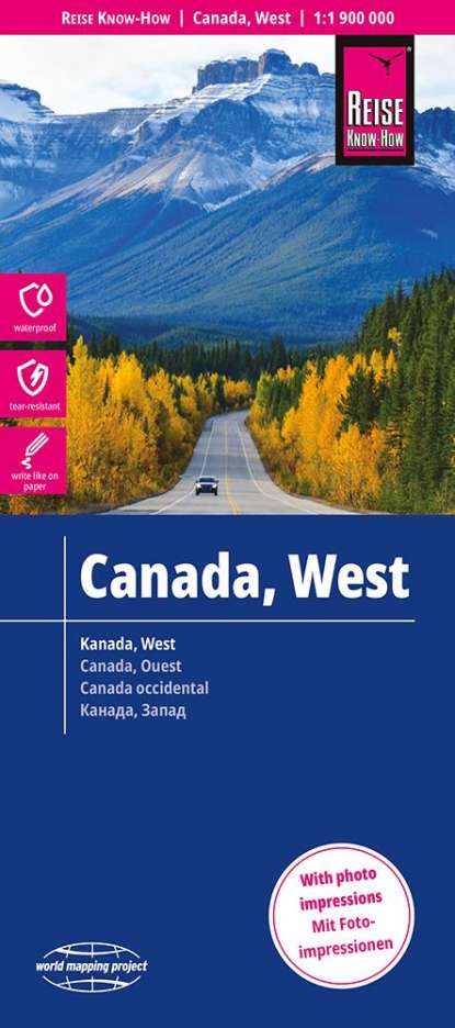 Reise Know-How Landkarte Kanada West 1 : 1.900.000, Karten