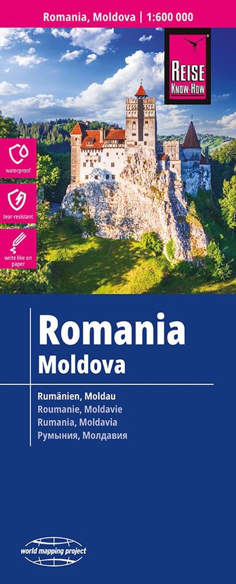 Reise Know-How Landkarte Rumänien, Moldau / Romania, Moldova (1:600.000), Karten