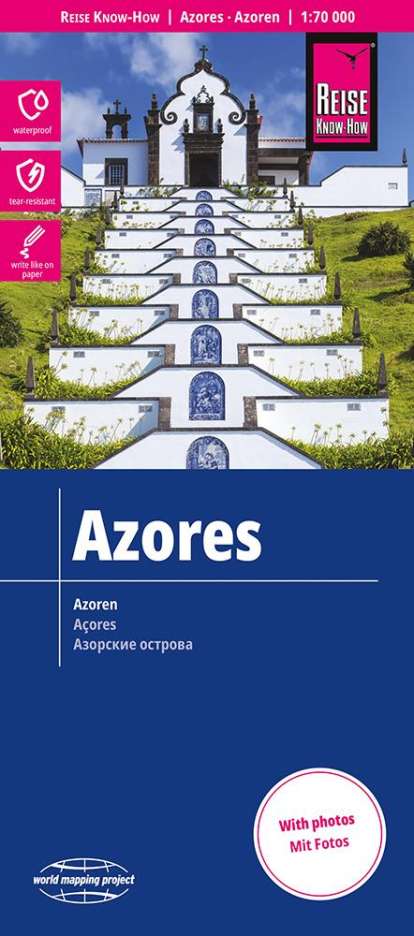 Reise Know-How Landkarte Azoren / Azores (1:70.000), Karten