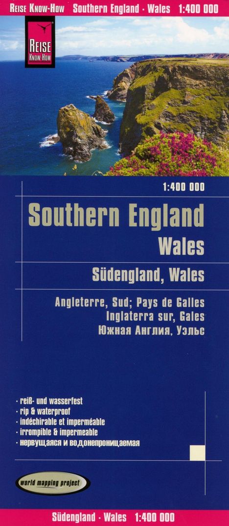 Reise Know-How Landkarte Südengland, Wales 1 : 400.000, Karten