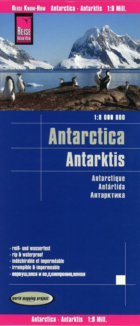 Reise Know-How Landkarte Antarktis / Antarctica 1:8.000.000, Karten