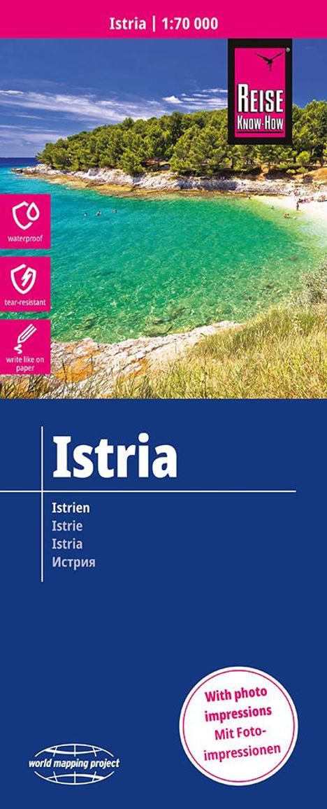 Reise Know-How Landkarte Istrien / Istria (1:70.000), Karten