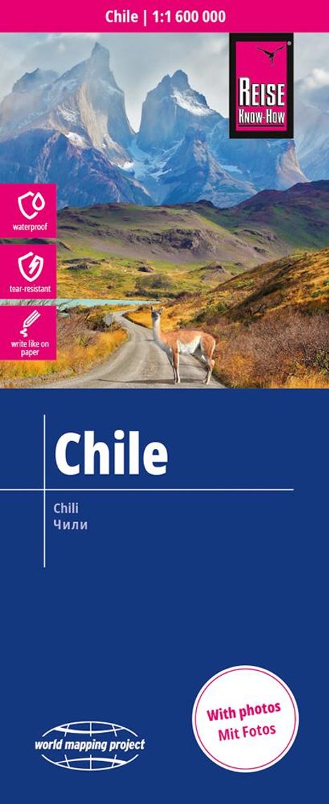 Reise Know-How Landkarte Chile (1:1.600.000), Karten