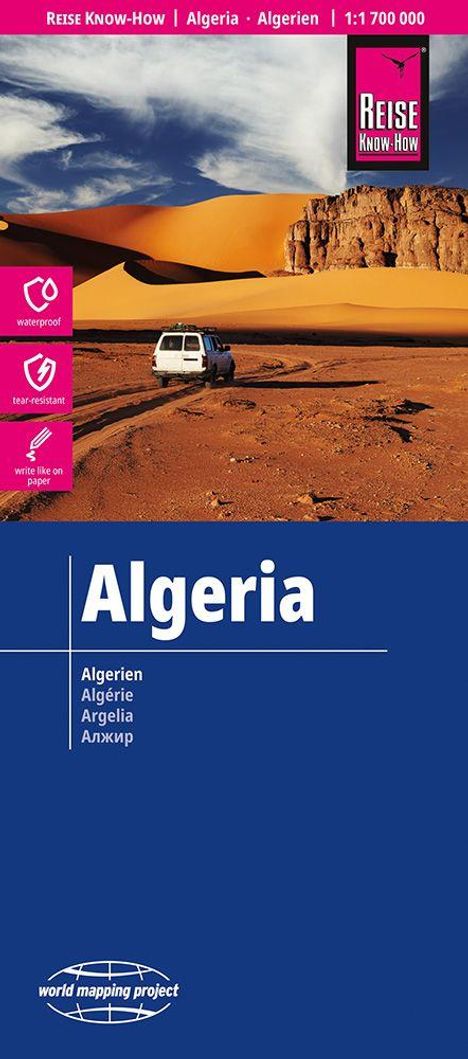 Reise Know-How Landkarte Algerien | Algeria (1:1.700.000), Karten
