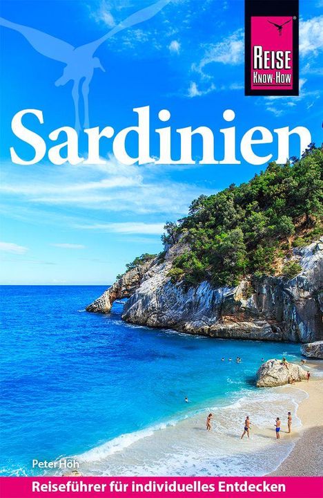 Titel: Sardinien. Untertitel: Reiseführer für individuelles Entdecken. Oben: Reisen Know-How Logo. Menschen am Strand.
