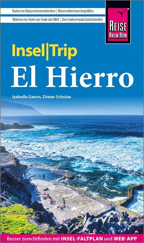 "Insel|Trip El Hierro" von Izabella Gawin, Dieter Schulze. Küstenansicht mit felsigen Strukturen und klarem blauem Wasser.