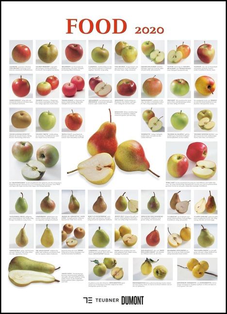 FOOD 2020 - Lebensmittel-Warenkunde - Küchen-Kalender von DUMONT- Poster-Format 49,5 x 68,5 cm, Diverse