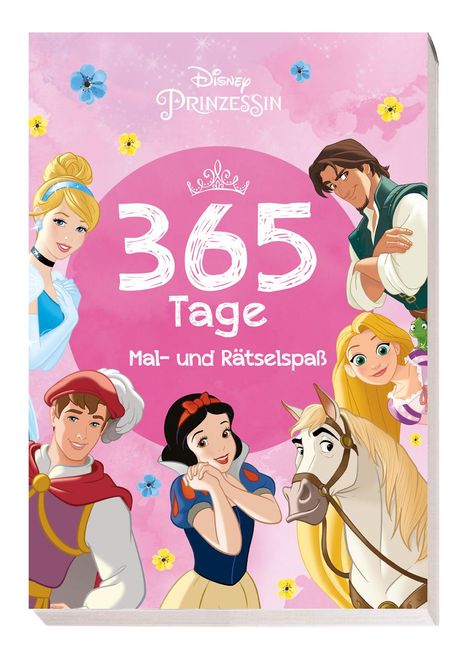 Disney Prinzessin: 365 Tage Mal- und Rätselspaß, Buch