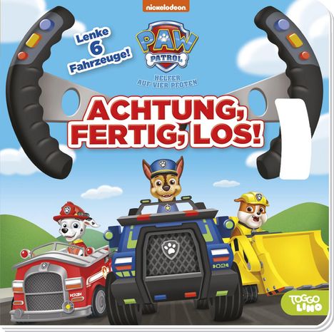 PAW Patrol: Achtung, fertig, los! Lenke 6 Fahrzeuge!, Buch