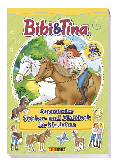 Panini: Bibi &amp; Tina: Superstarker Sticker- und Malblock für Pferdefans, Buch
