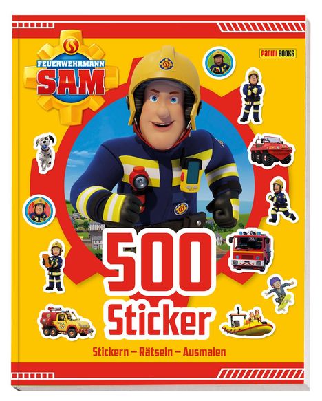 Panini: Feuerwehrmann Sam: 500 Sticker - Stickern - Rätseln - Ausmalen, Buch