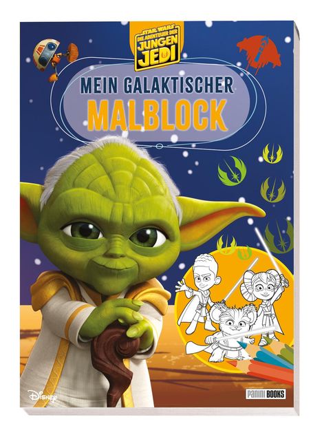 Panini: Star Wars: Die Abenteuer der jungen Jedi - Mein galaktischer Malblock, Buch