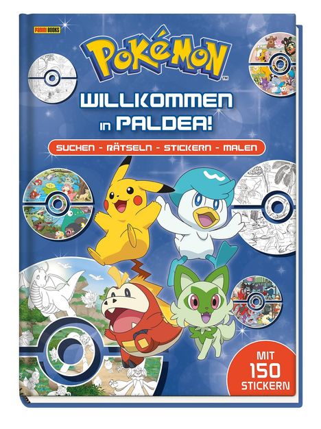 Pokémon: Willkommen in Paldea!: Suchen - Rätseln - Stickern - Malen, Buch