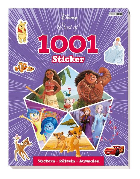 Disney Best of: 1001 Sticker - Stickern - Rätseln - Ausmalen, Buch