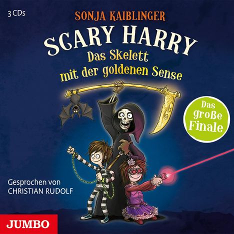 Sonja Kaiblinger: Scary Harry (9) Das Skelett mit der goldenen Sense, 3 CDs