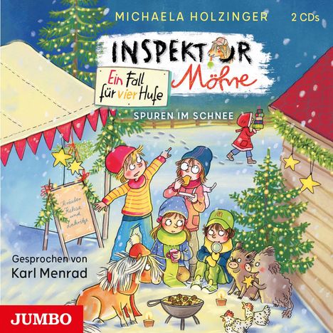 Michaela Holzinger: Inspektor Möhre - Ein Fall für vier Hufe (04) Spuren im Schnee, 2 CDs