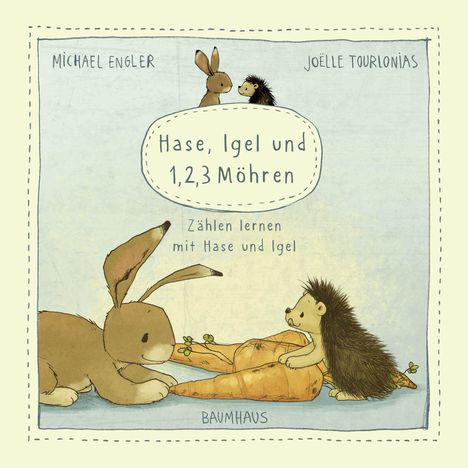 Michael Engler: Hase, Igel und 1, 2, 3 Möhren (Pappbilderbuch), Buch