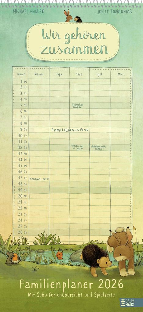Michael Engler: Wir gehören zusammen - Familienplaner 2026, Kalender