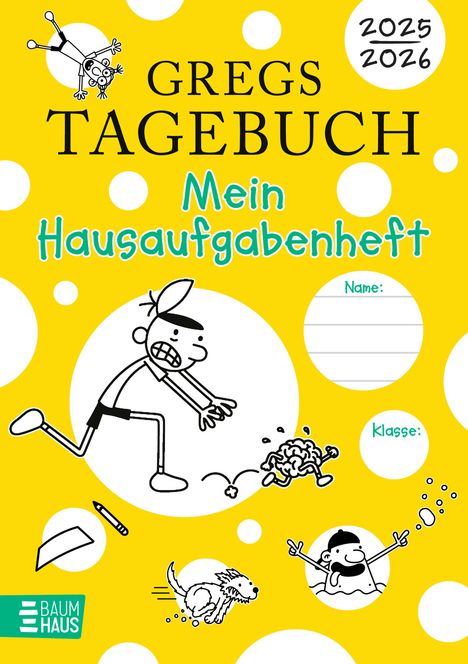 Jeff Kinney: Gregs Tagebuch - Mein Hausaufgabenheft 2025/2026, Kalender