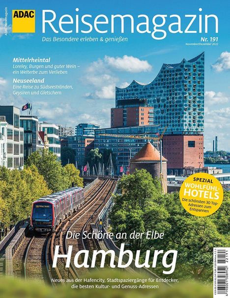 ADAC Reisemagazin mit Titelthema Hamburg, Buch