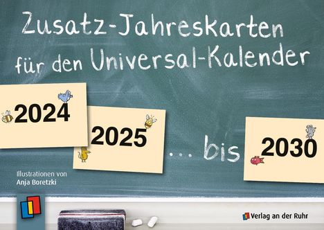 Zusatz-Jahreskarten 2024 - 2030 für den Universal-Kalender, Diverse