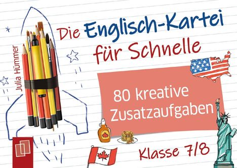 Julia Hümmer: Die Englisch-Kartei für Schnelle - Klasse 7/8, Diverse