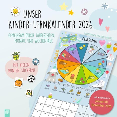 Unser Kinder-Lernkalender 2026, Kalender