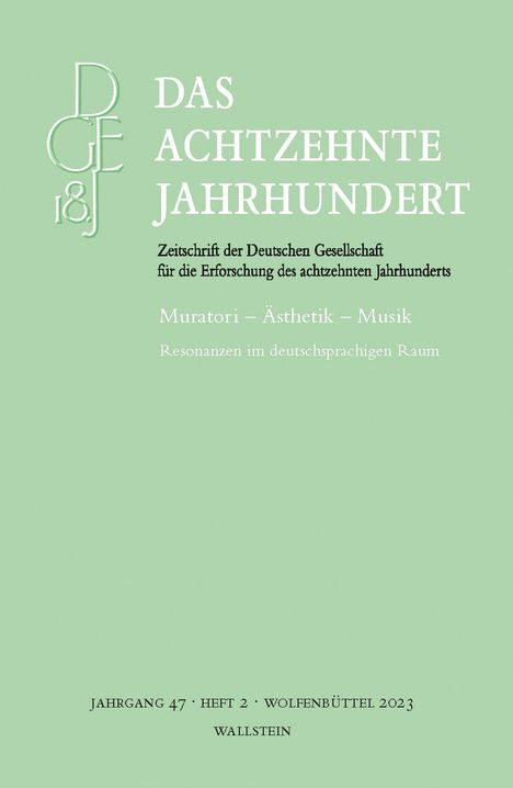 Das achtzehnte Jahrhundert, Buch