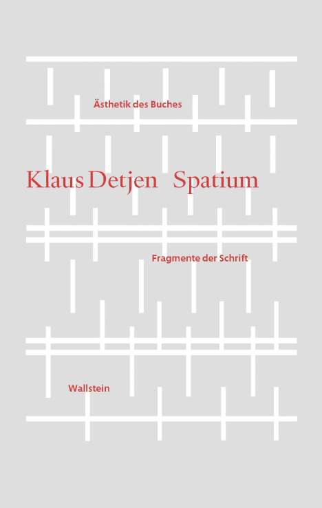 Klaus Detjen: Spatium, Buch