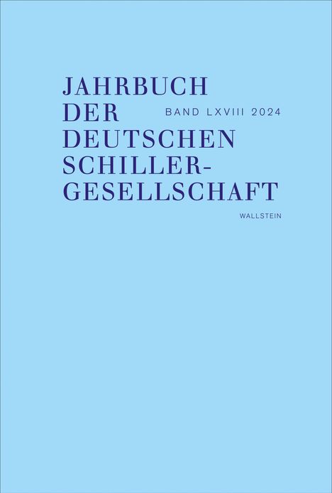 Jahrbuch der Deutschen Schillergesellschaft 2024, Buch