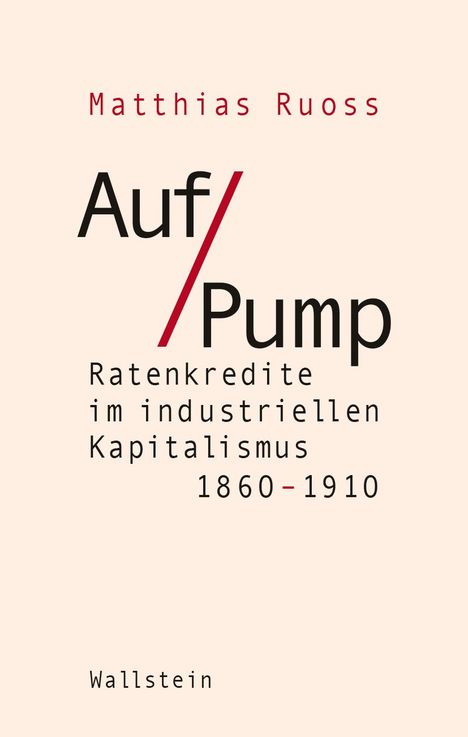 Matthias Ruoss: Auf Pump, Buch