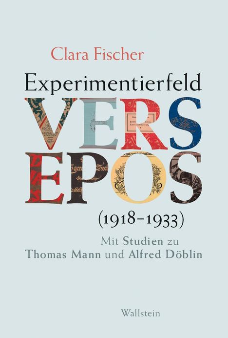 Clara Fischer: Experimentierfeld Versepos (1918-1933), Buch