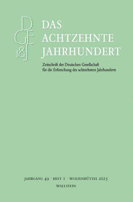 Das achtzehnte Jahrhundert, Buch