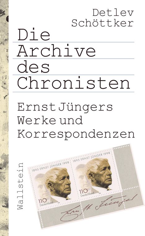 Detlev Schöttker: Die Archive des Chronisten, Buch