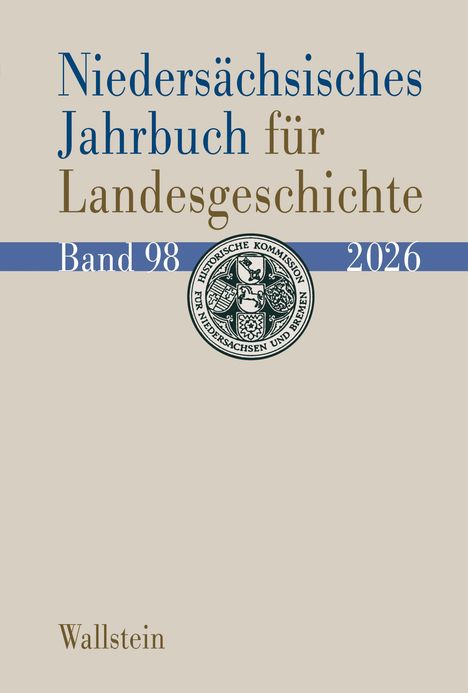 "Niedersächsisches Jahrbuch für Landesgeschichte, Band 98, 2026, Wallstein." Logo: Historische Kommission Niedersachsen.