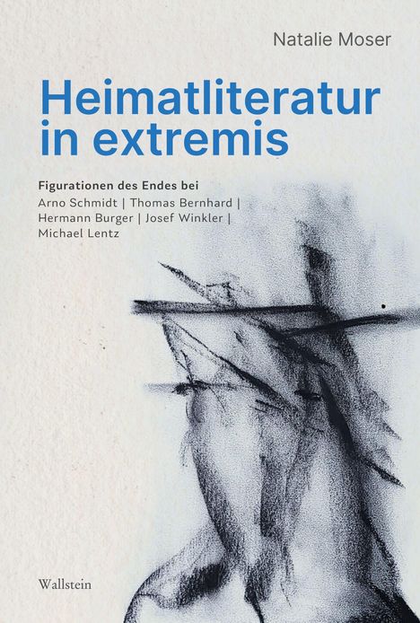 "Heimatliteratur in extremis" von Natalie Moser, enthält abstrakte Schwarz-Weiß-Zeichnung.