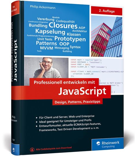 Philip Ackermann: Professionell entwickeln mit JavaScript, Buch