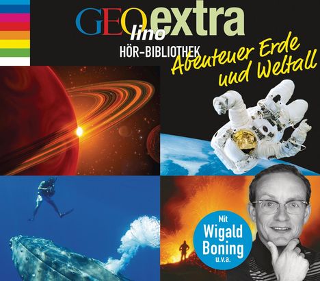 GEOlino extra Hör-Bibliothek - Abenteuer Erde und Weltall, 4 CDs